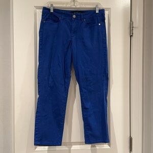 Calvin Klein Skinny Crop Blue Pants Jeans Electric Blue Size 10 Women
